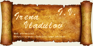 Irena Vladulov vizit kartica